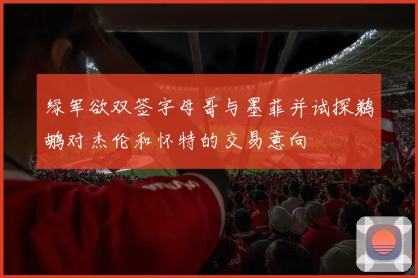 绿军欲双签字母哥与墨菲并试探鹈鹕对杰伦和怀特的交易意向