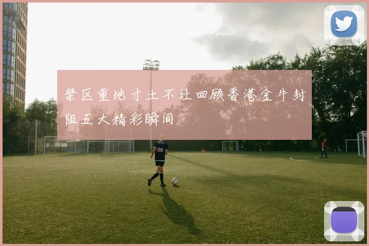 禁区重地寸土不让回顾香港金牛封阻五大精彩瞬间